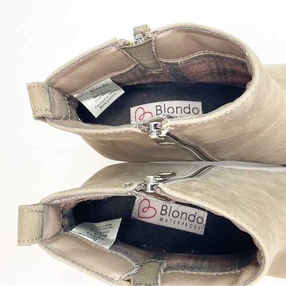 Blondo Vegas2 Waterproof Leather Zip Up Block Heel Bootie - Picture 11 of 14